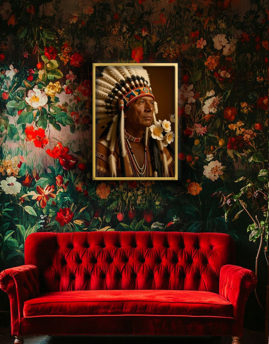 Beautiful Indian Portrait Vintage Art Print - Digital Download