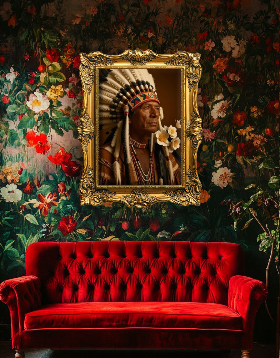 Beautiful Indian Portrait Vintage Art Print - Digital Download