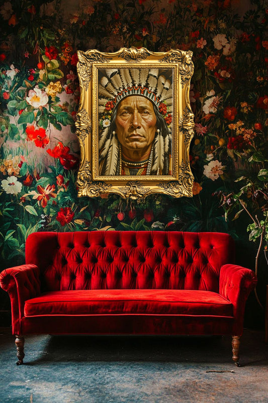 Beautiful Indian Portrait Vintage Art Print - Digital Download