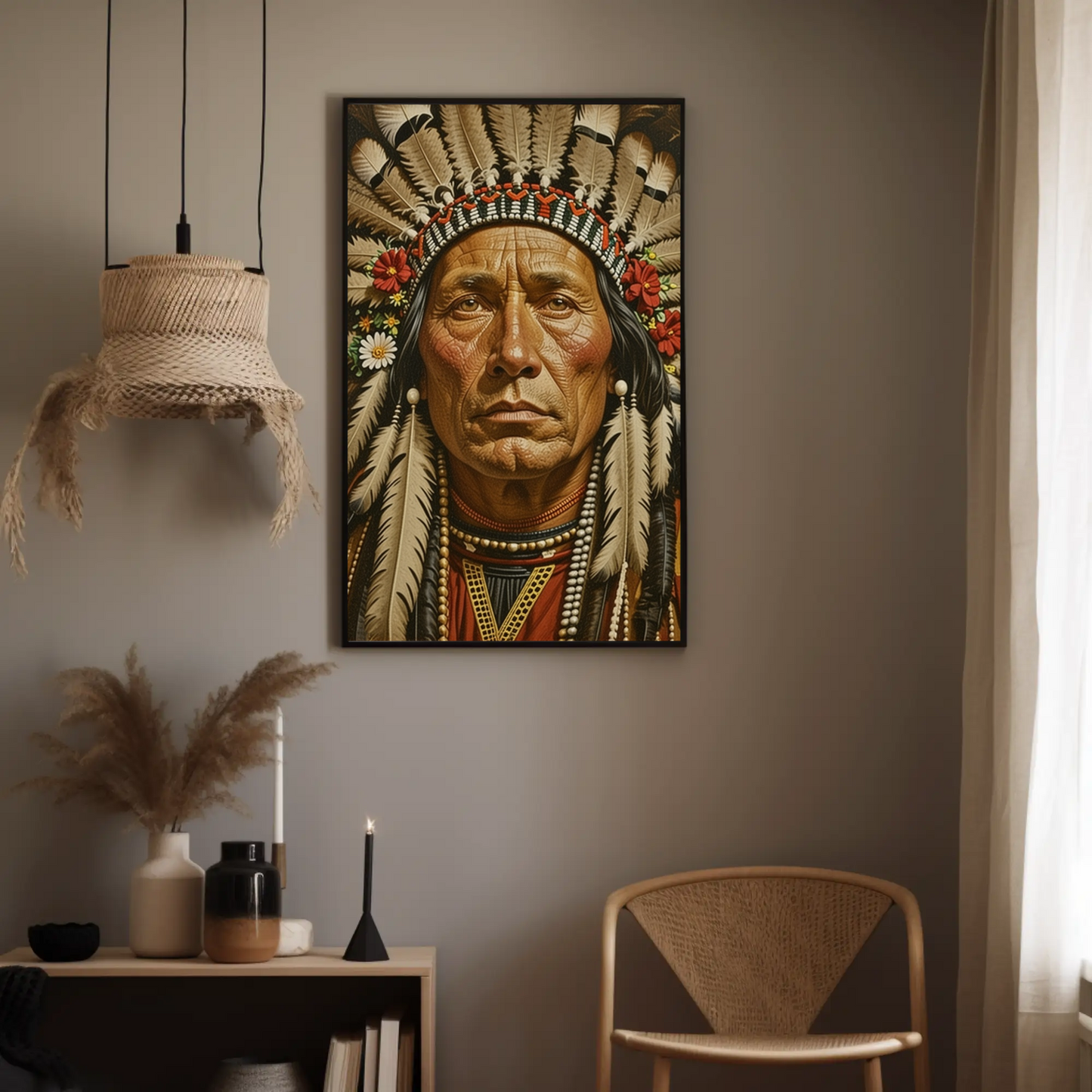 Beautiful Indian Portrait Vintage Art Print - Digital Download