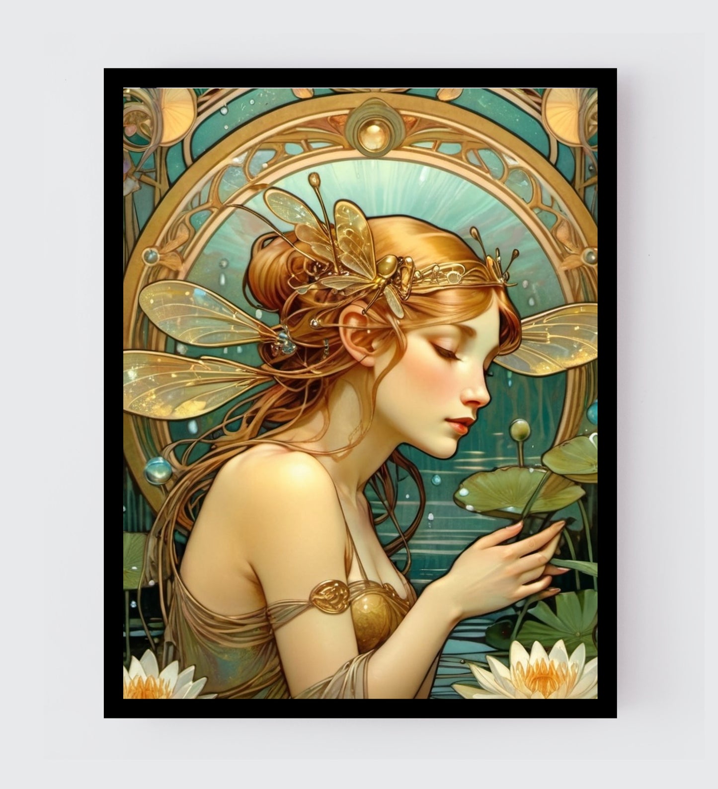 Package of 5 Art Nouveau Golden Age Art Prints - Digital Download