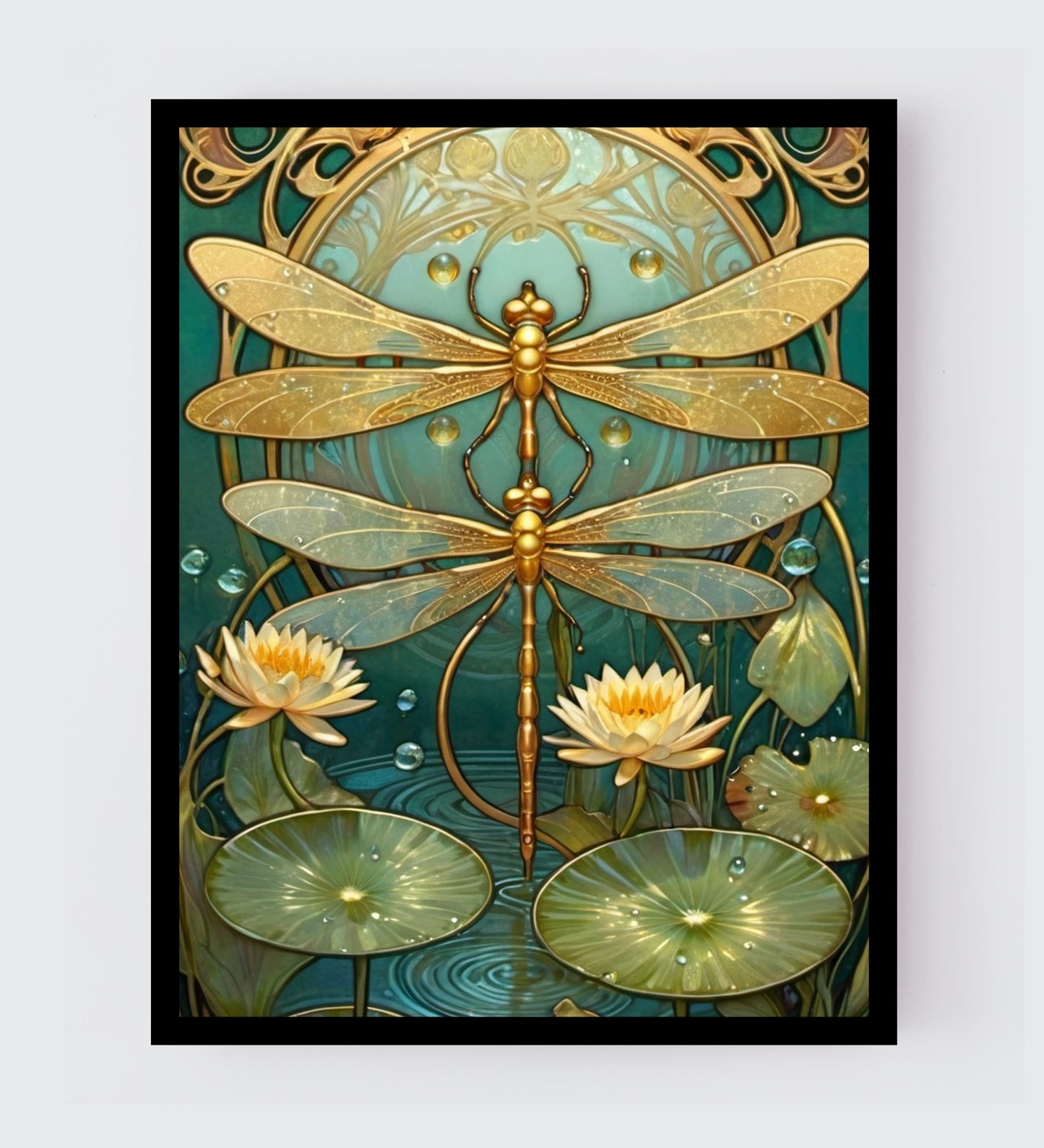 Package of 5 Art Nouveau Golden Age Art Prints - Digital Download
