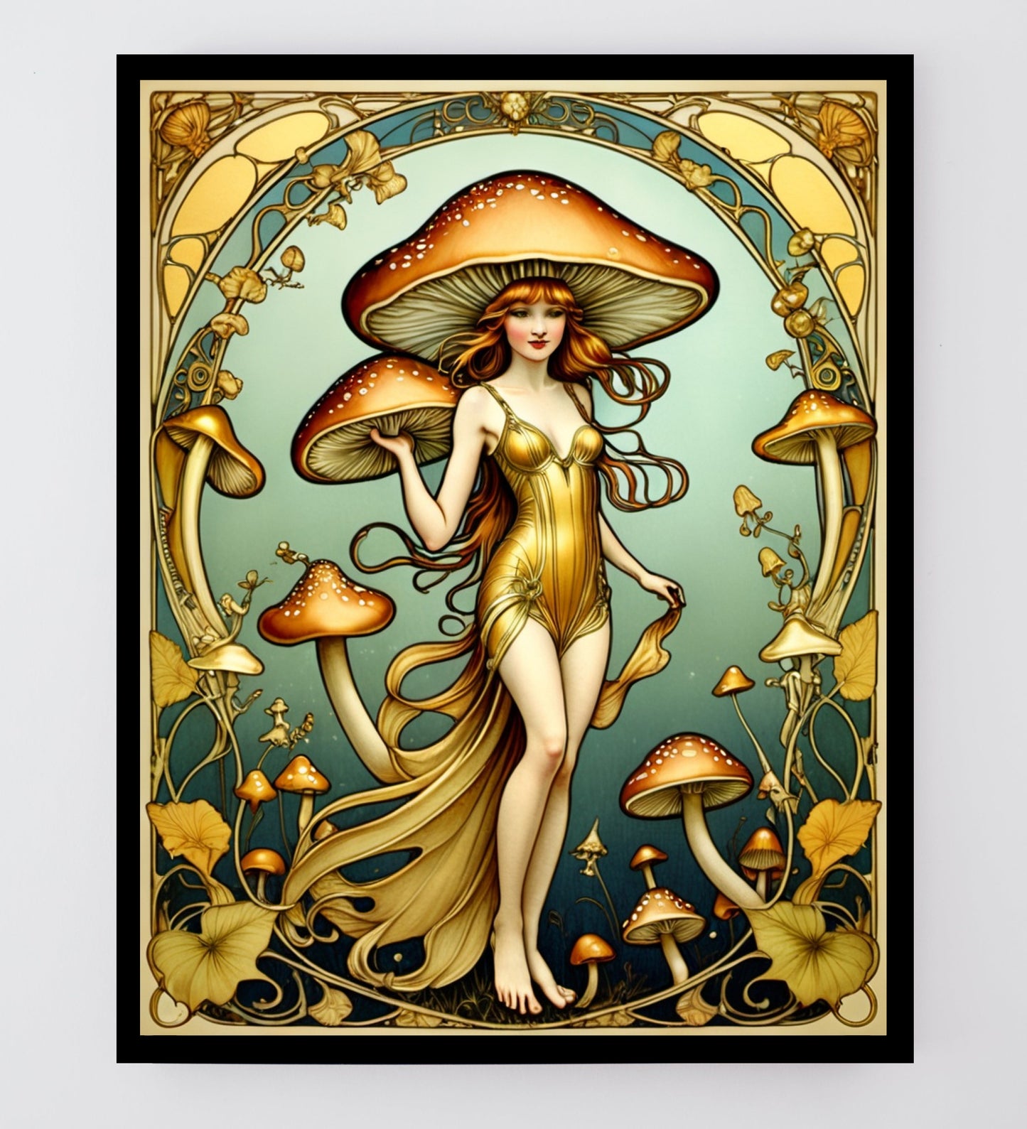 Package of 5 Art Nouveau Golden Age Art Prints - Digital Download