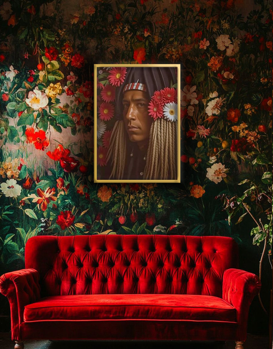 Beautiful Indian Portrait Vintage Art Print - Digital Download
