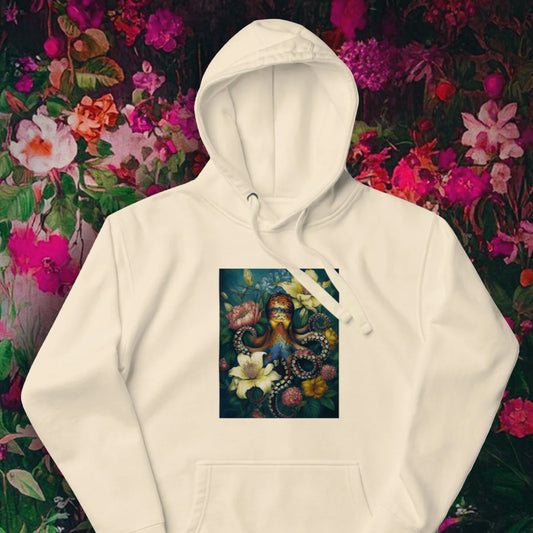 Octopus Floral Print - Unisex Hoodie