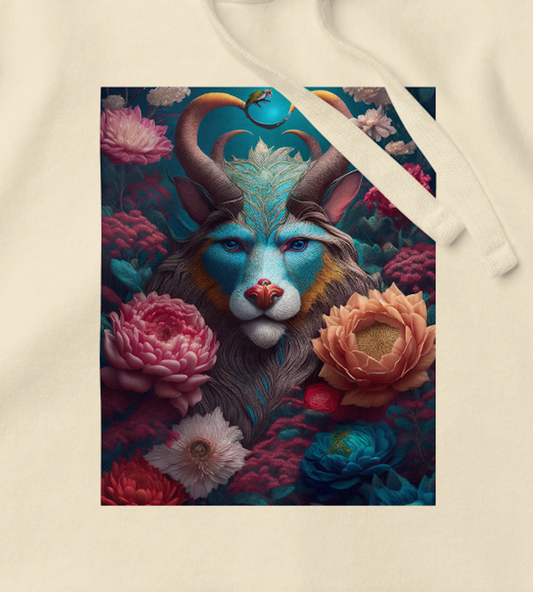 Fantasy Beast Floral Print - Unisex Hoodie