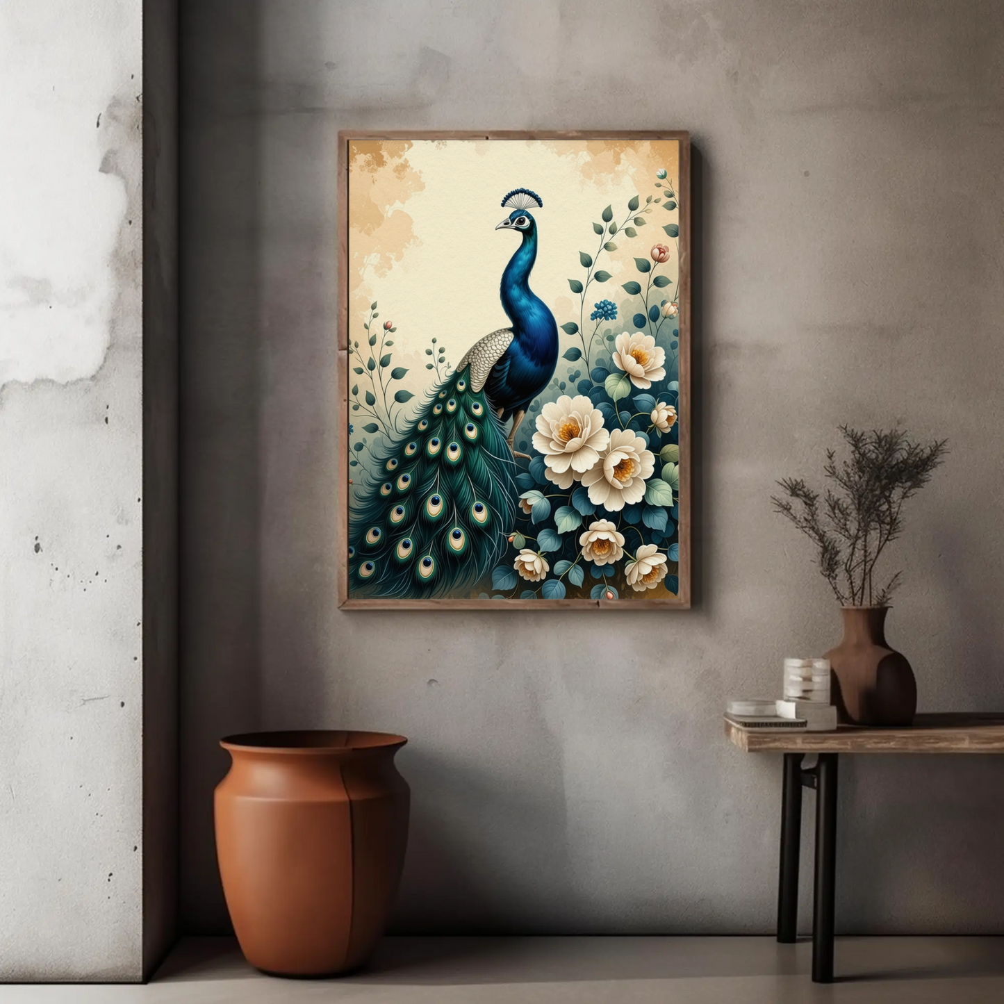 Floral Artprint Peacock - Digital Download