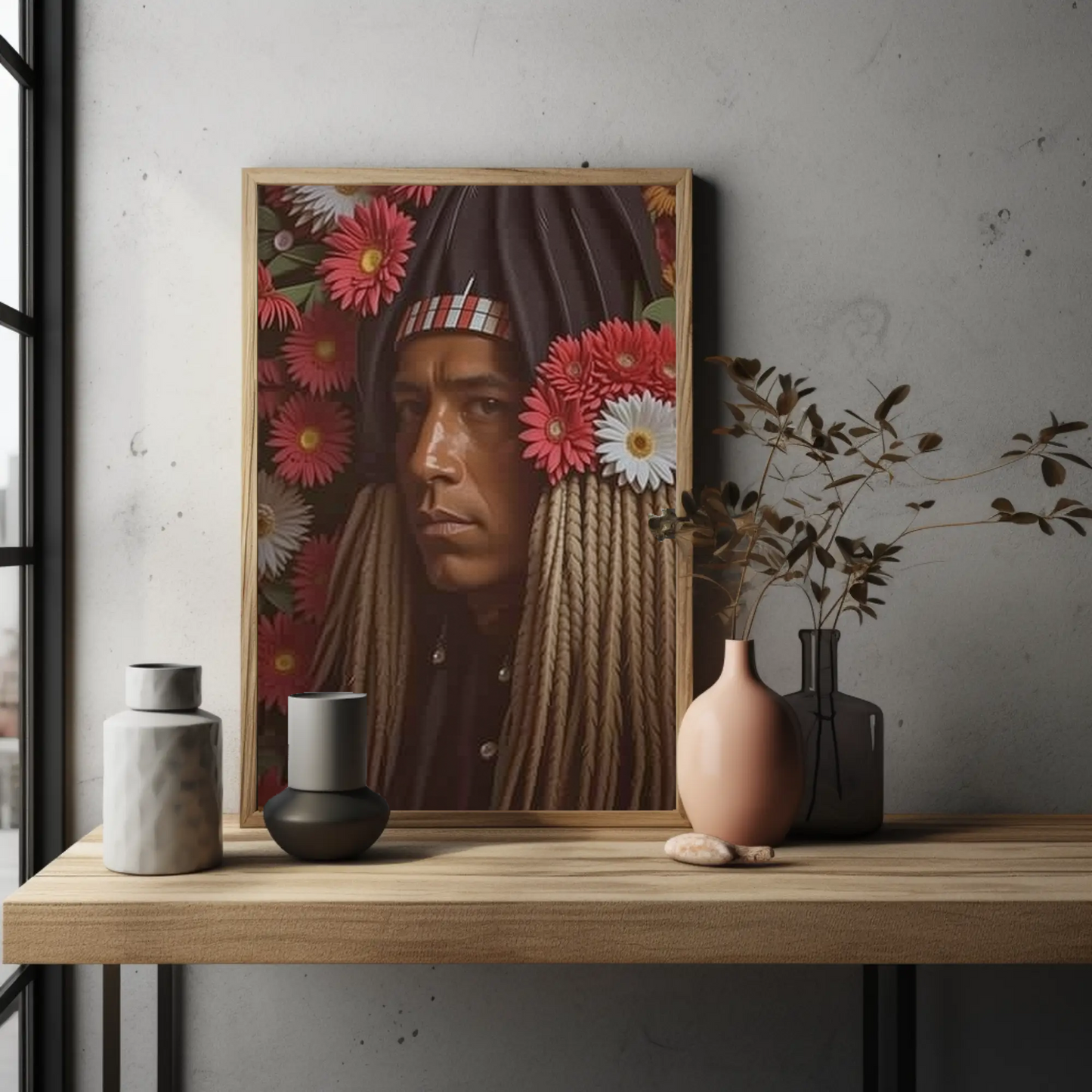 Beautiful Indian Portrait Vintage Art Print - Digital Download