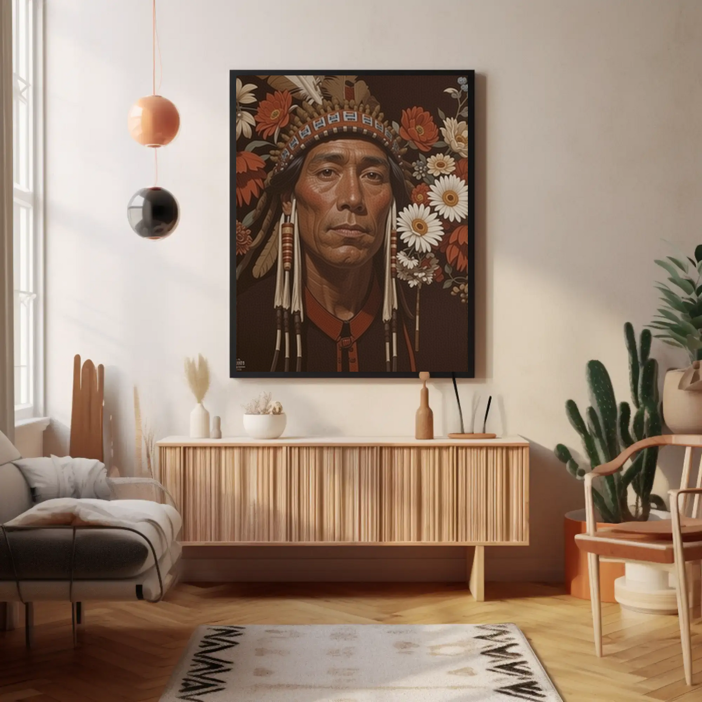 Beautiful Indian Portrait Vintage Art Print - Digital Download