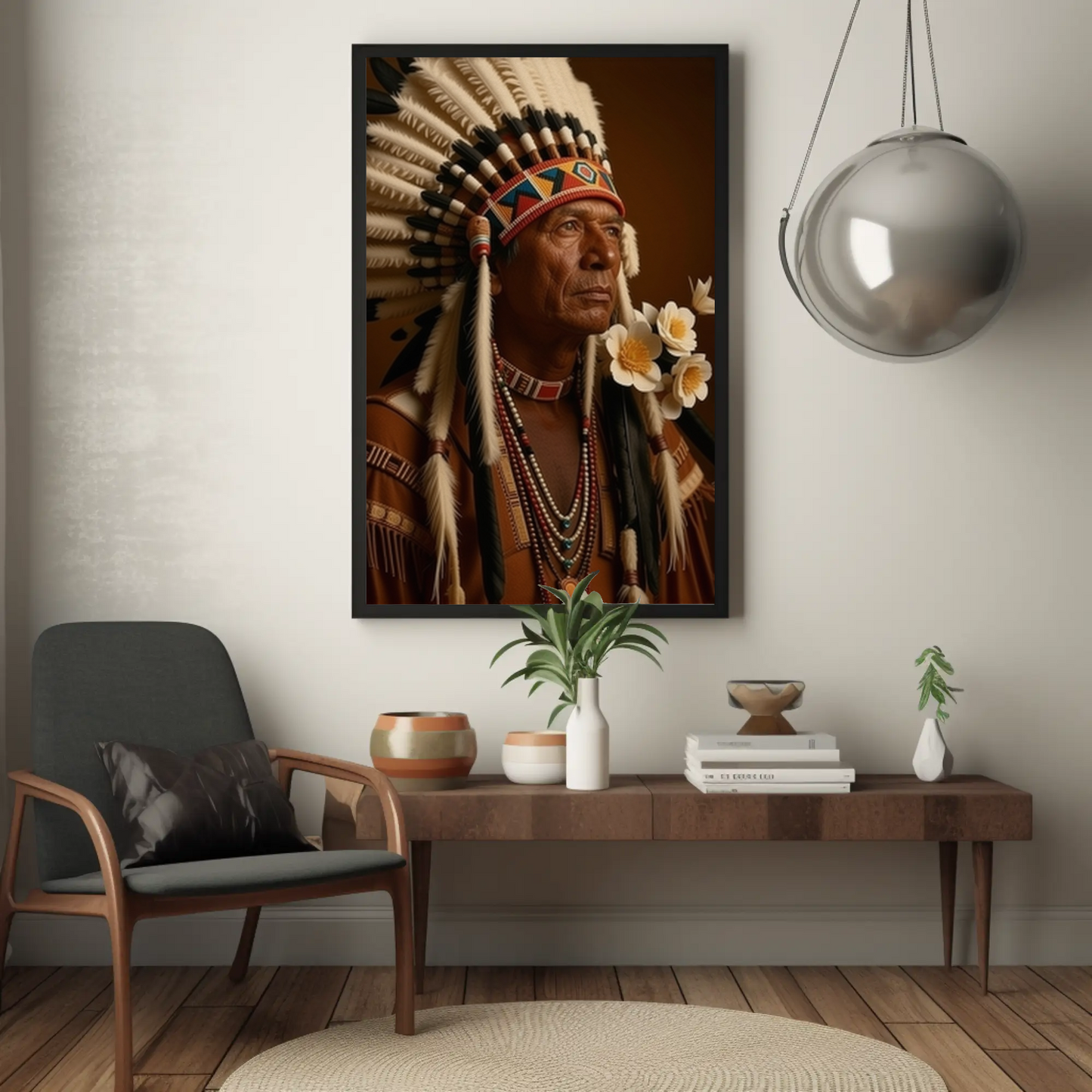 Beautiful Indian Portrait Vintage Art Print - Digital Download