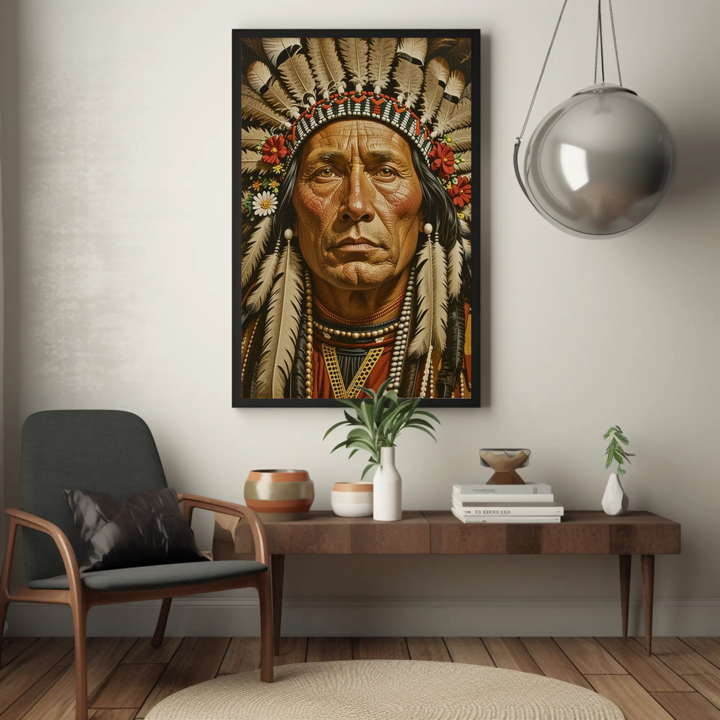 Beautiful Indian Portrait Vintage Art Print - Digital Download