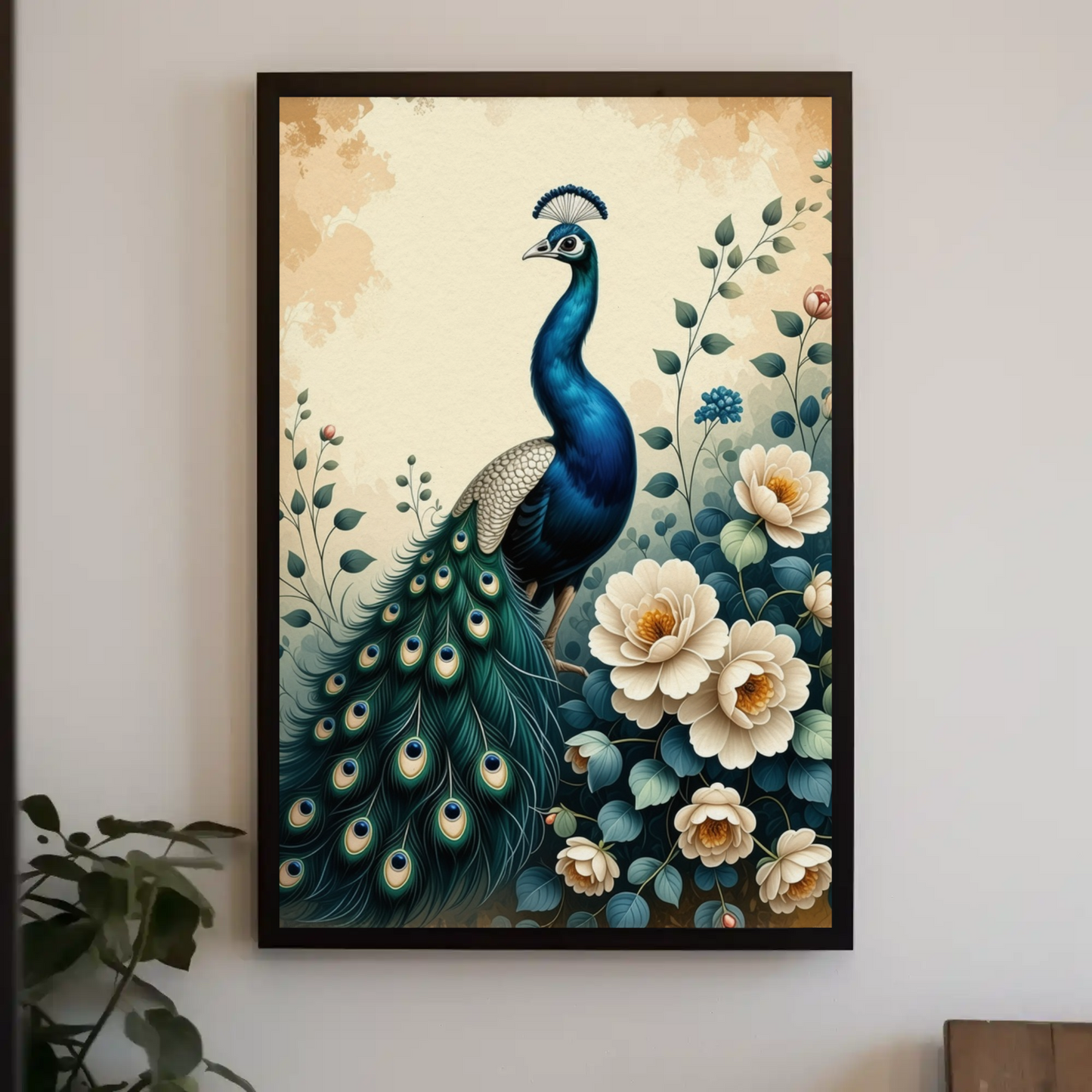 Floral Artprint Peacock - Digital Download