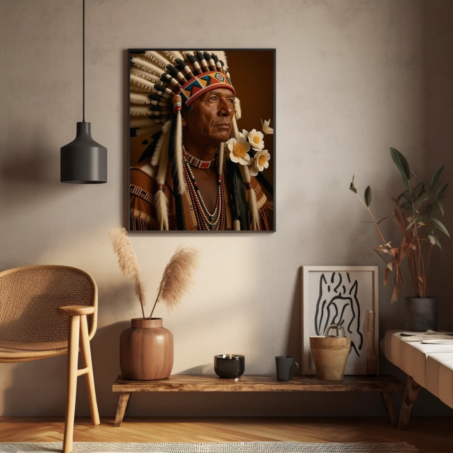 Beautiful Indian Portrait Vintage Art Print - Digital Download