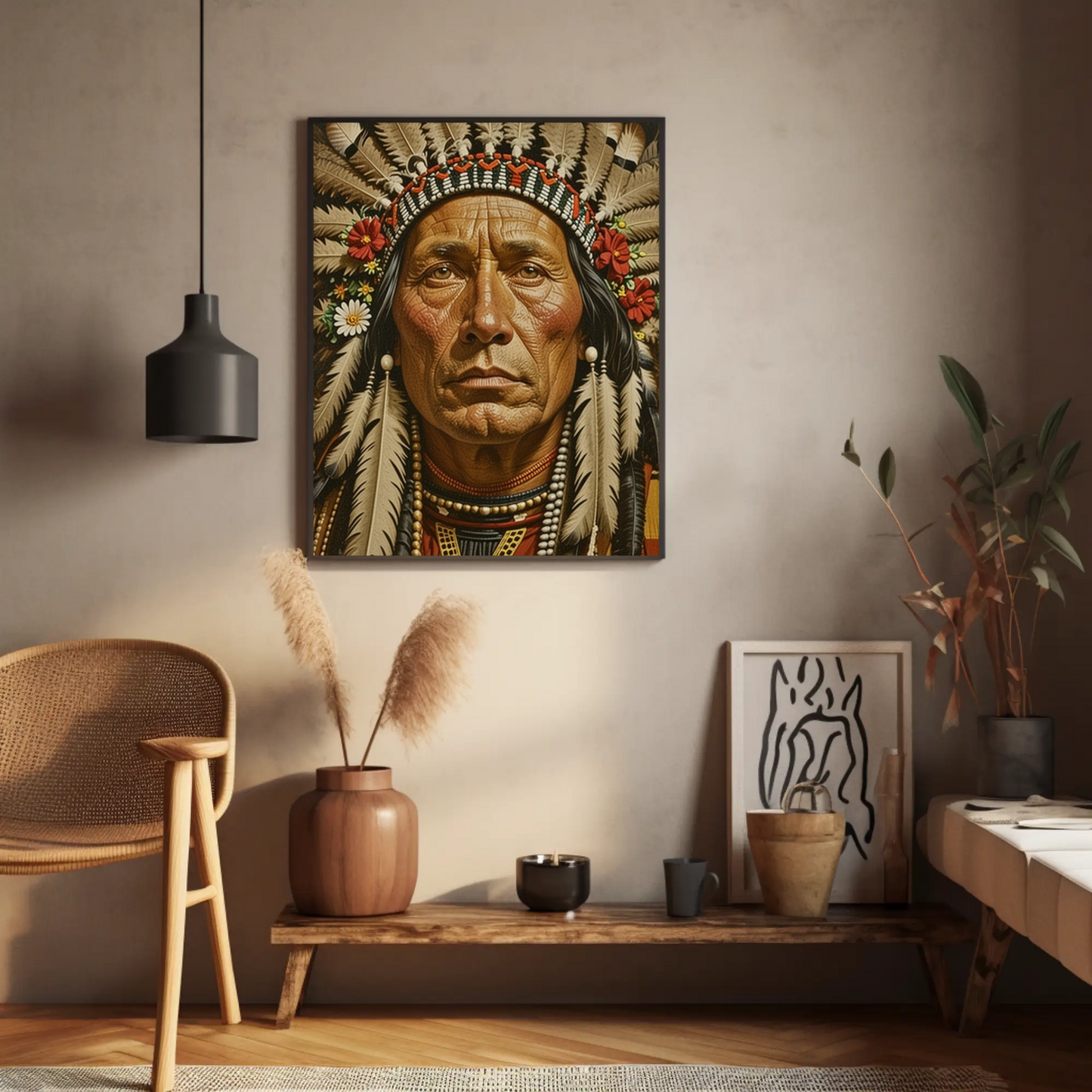 Beautiful Indian Portrait Vintage Art Print - Digital Download